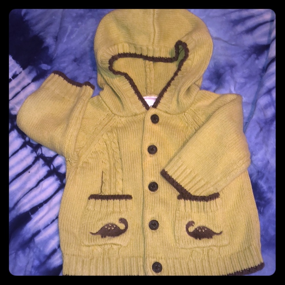 Button down sweater 0-3m Green